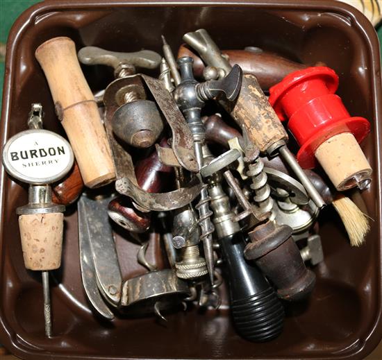 Five Champagne taps and three stoppers